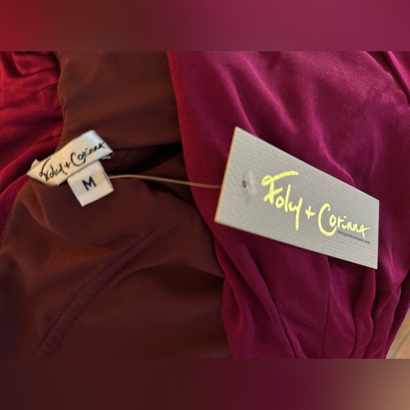 Fitted Raspberry Dress with Ruching - Picture 5 of 5